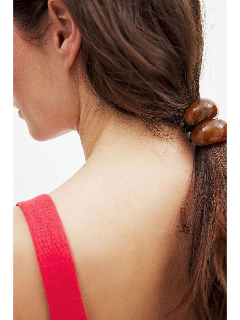 Kahverengi Akrilik Lastik 2 Adet Kahve-3