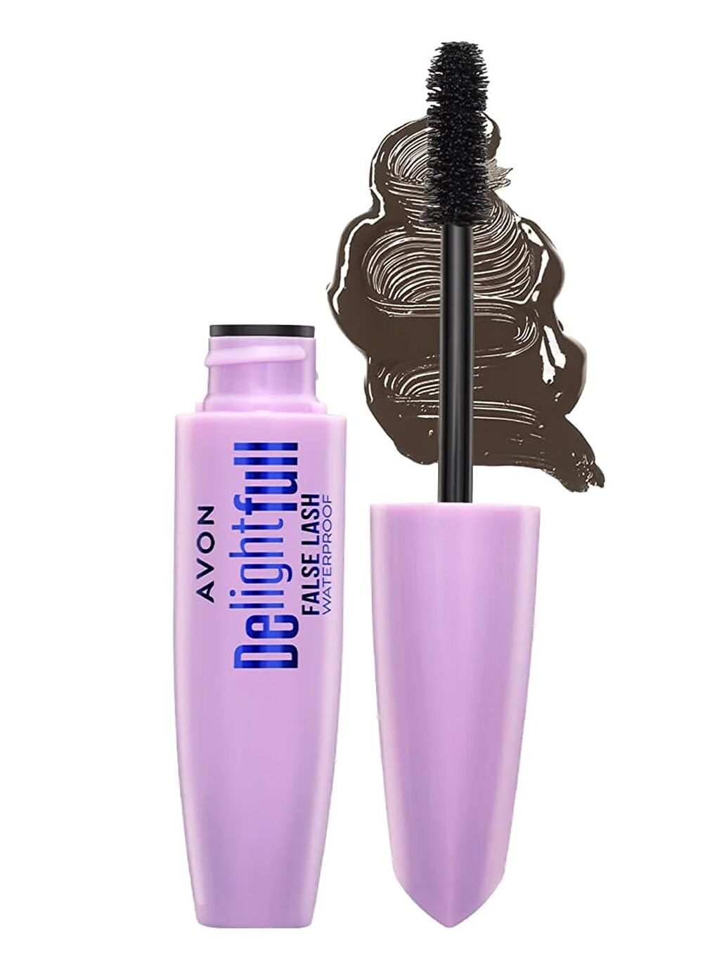 AVON Renksiz Delightful False Lash Suya Dayanıklı Maskara 10 ml Lava Brown