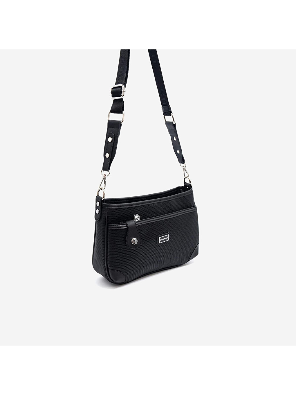 Kadın SP1160-M86 SILVER POLO Çapraz Çanta Siyah-Siyah-1