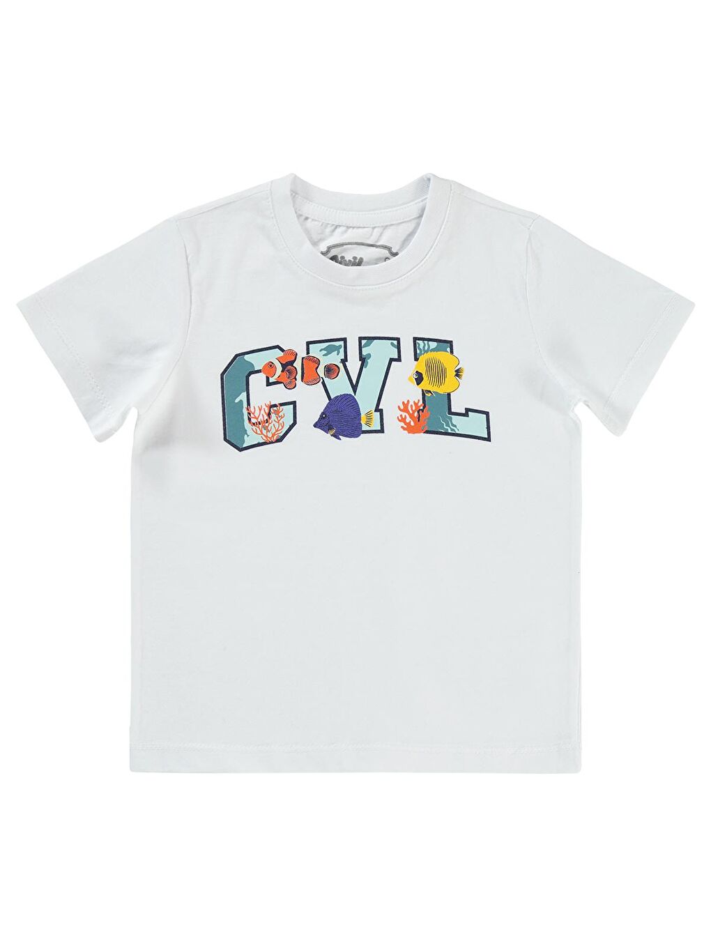 Boys Erkek Çocuk Tişört 2-5 Yaş Beyaz
