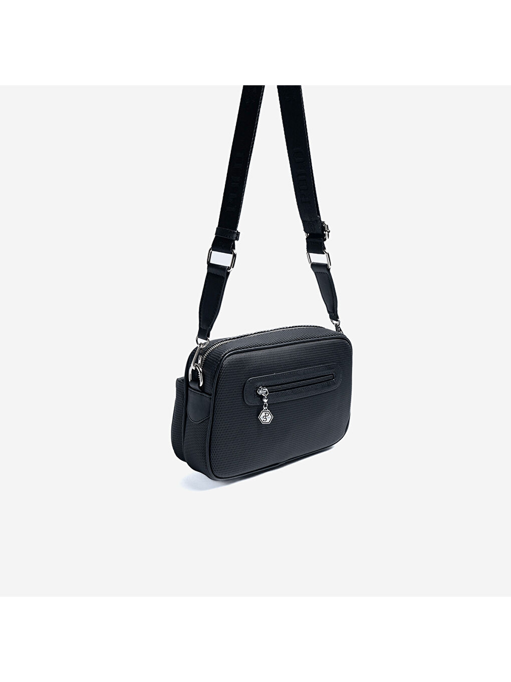 Kadın SP1267-M86 SILVER POLO Çapraz Çanta Siyah-Siyah-3