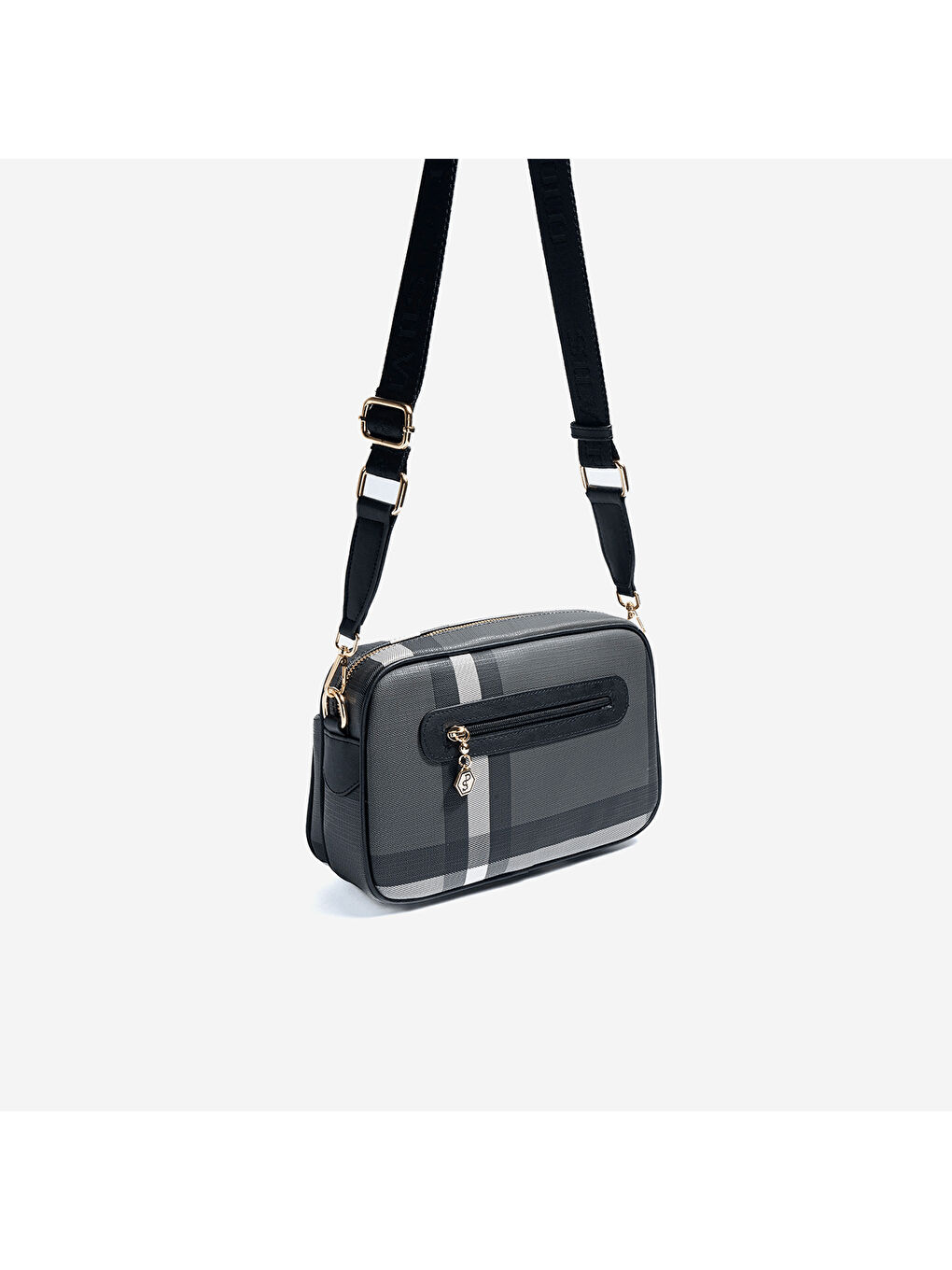 Kadın SP1267-MK129 SILVER POLO Çapraz Çanta Siyah-Siyah-3