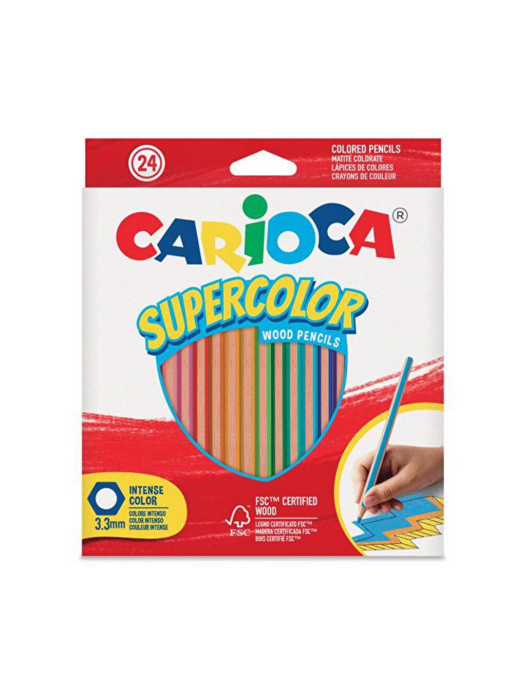 CARIOCA Karışık Supercolor Kuru Boya 24 Renk