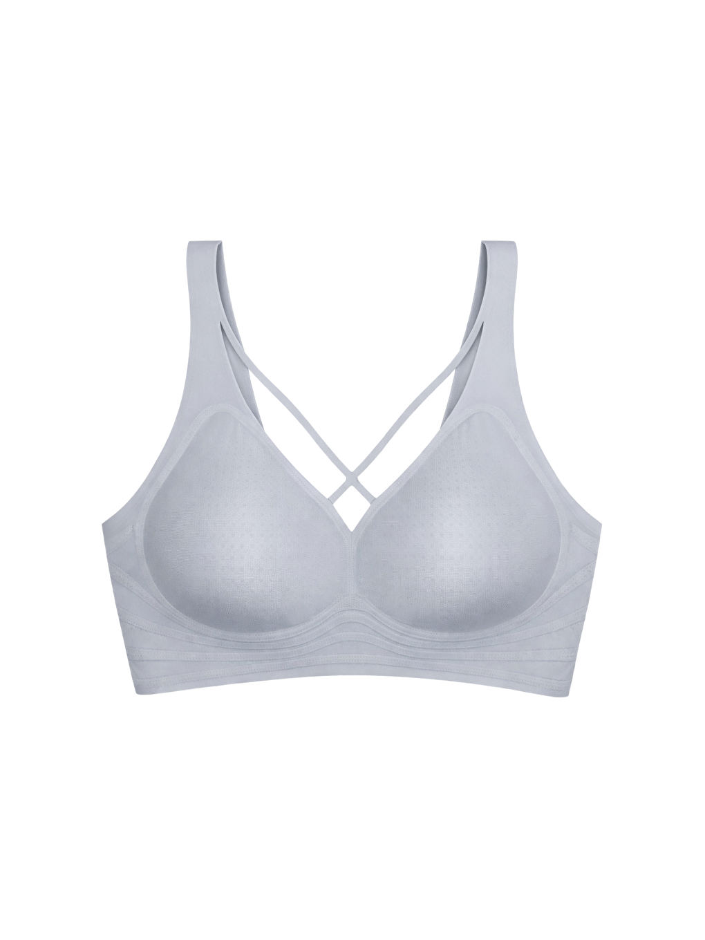 Seamless Bra - Zero Feel | Gri Lazer Kesim Dikişsiz Ultra Hafif Balensiz Kadın Sütyen