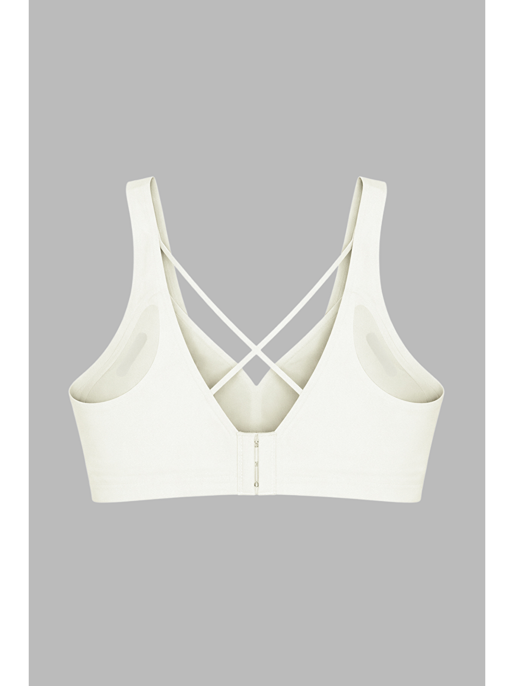 Ekru Seamless Bra - Zero Feel | Krem Lazer Kesim Dikişsiz Ultra Hafif Balensiz Kadın Sütyen-1