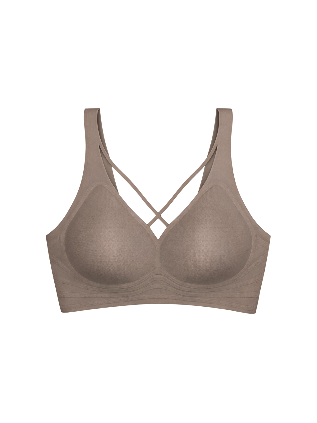 Seamless Bra - Zero Feel | Kahverengi Lazer Kesim Dikişsiz Ultra Hafif Balensiz Kadın Sütyen