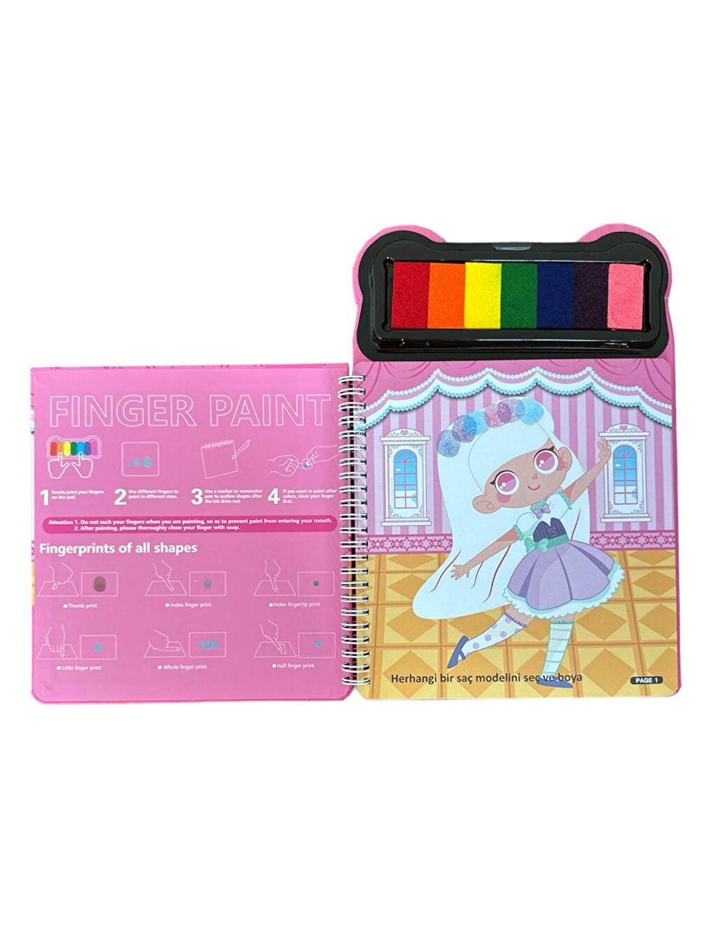 Parmak Boyama Aktivite Kitabı Dress Up (LP-602)-1