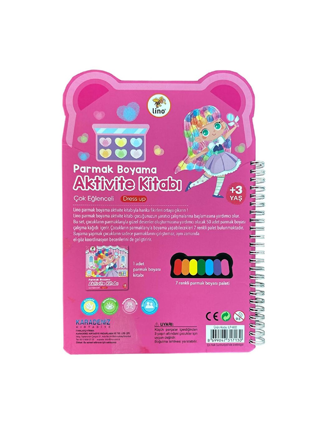 Parmak Boyama Aktivite Kitabı Dress Up (LP-602)-2
