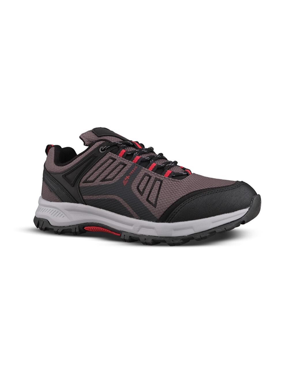 Erkek Outdoor Ayakkabı - Siyah-Kırmızı, Su İtici-2