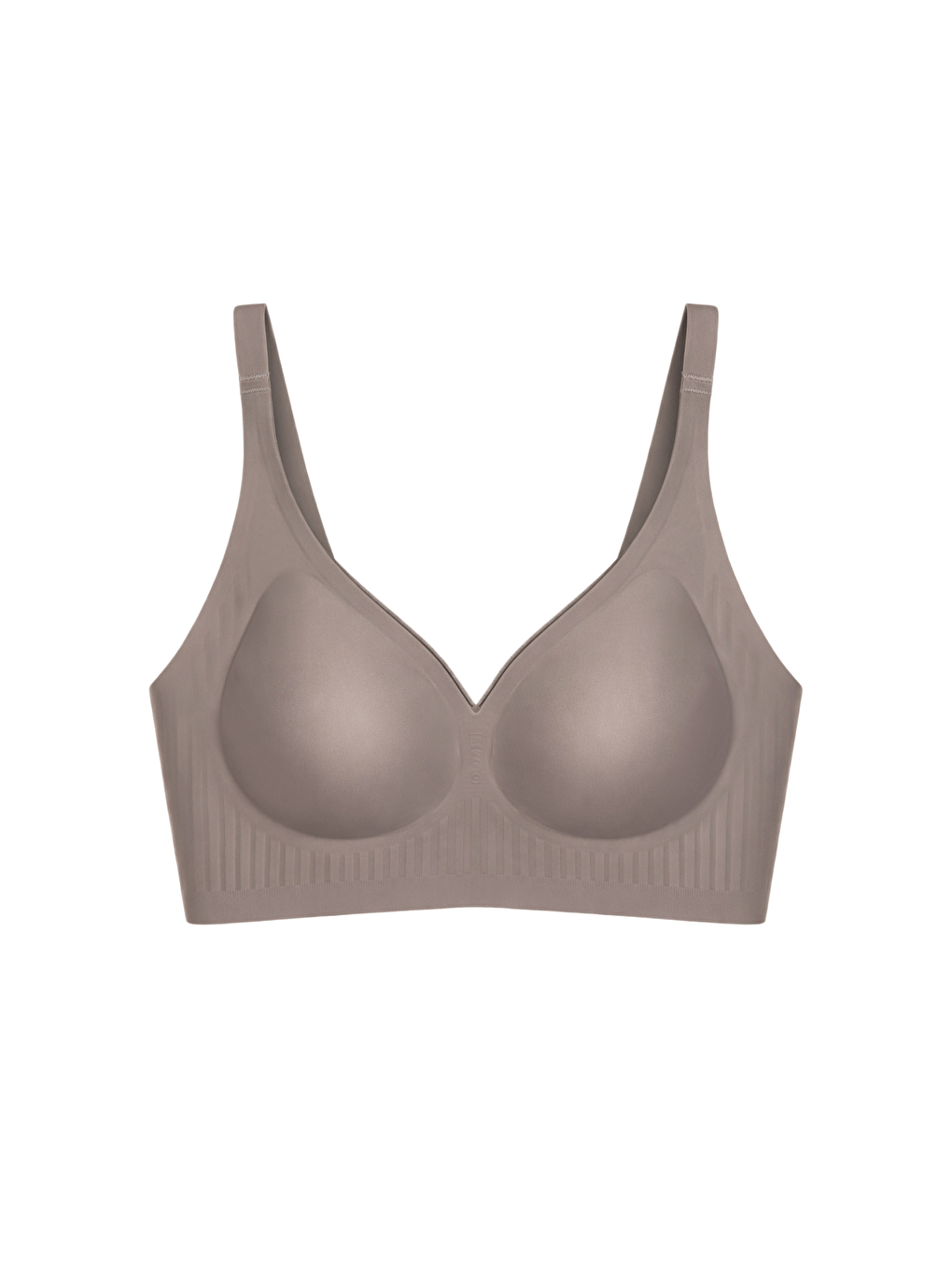 Seamless Bra - Slight | Kahverengi Lazer Kesim Dikişsiz Dilim Detaylı Balensiz Kadın Sütyen