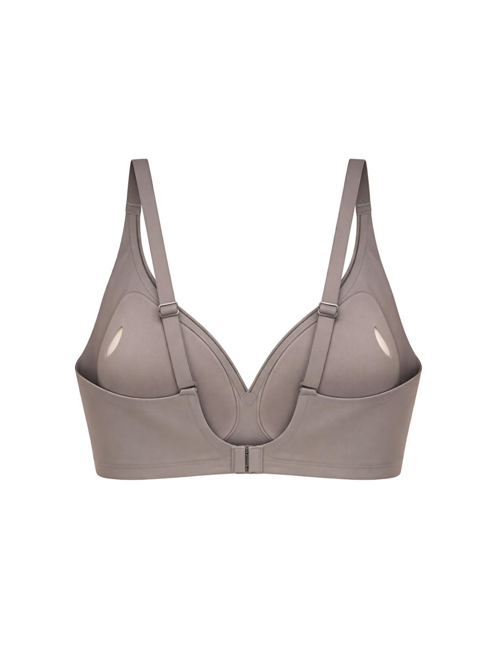 Seamless Bra - Slight | Kahverengi Lazer Kesim Dikişsiz Dilim Detaylı Balensiz Kadın Sütyen-1