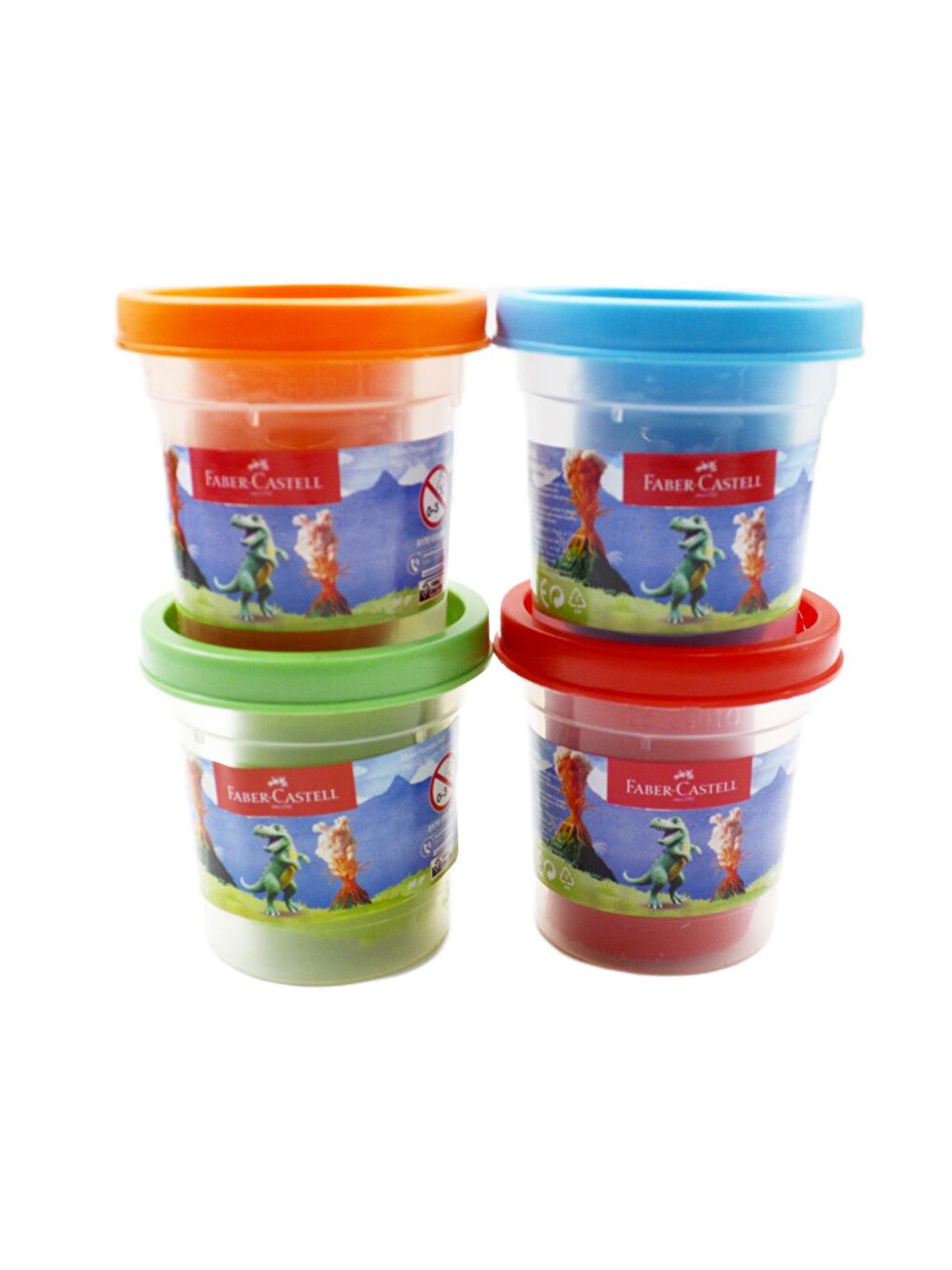 Dino 4x56 gr Oyun Hamuru ve 3D Kalıp Oyun Hamuru Seti-3