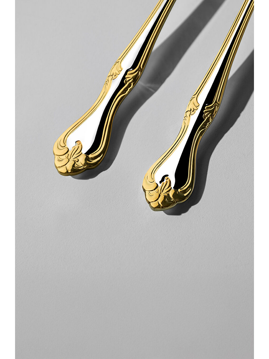 Sarı Lalezar Altın Sade 12 Kişilik 84 Parça Kutulu Çatal Kaşık Bıçak Takımı-2