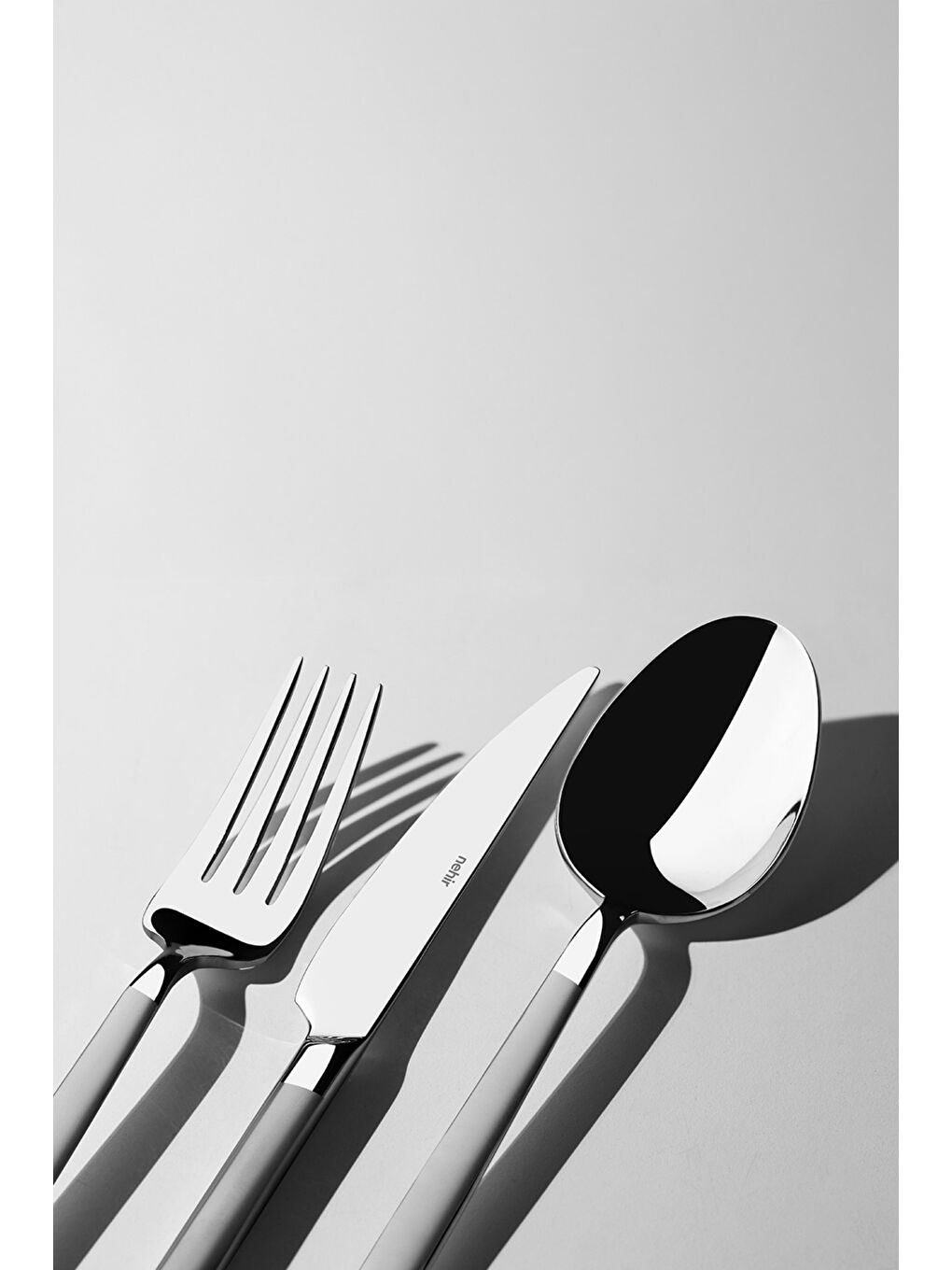 Gri Dalyan Saten 12 Kişilik 89 Parça Deri Kutulu Çatal Kaşık Bıçak Takımı-2