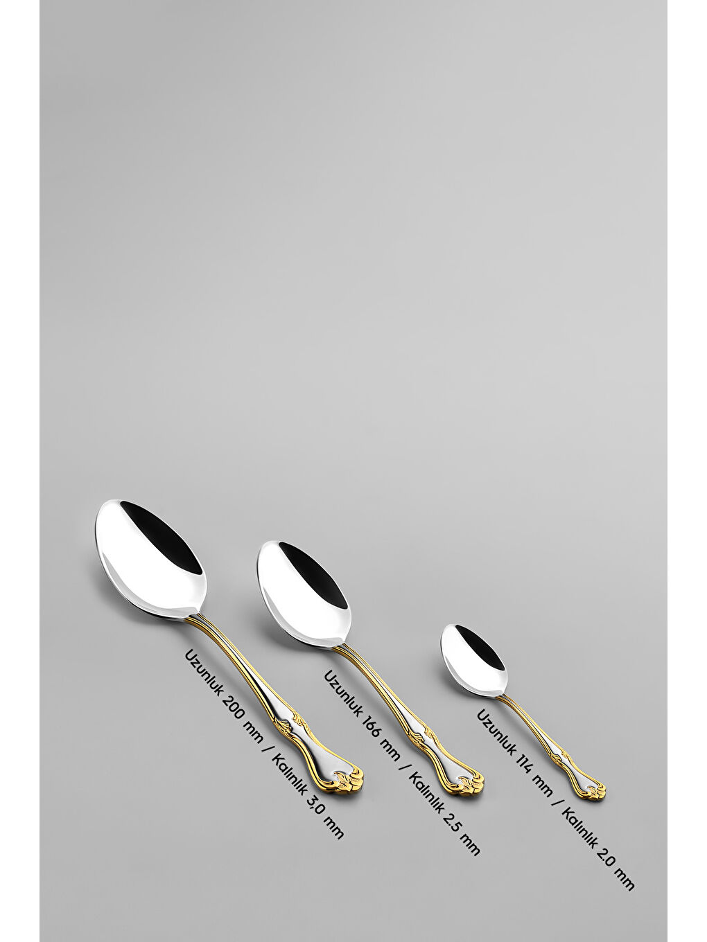 Sarı Lalezar Altın Saten 12 Kişilik 89 Parça Deri Kutulu Çatal Kaşık Bıçak Takımı-6