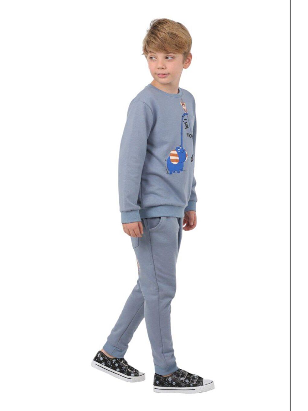 Mavi Lets Monkey Blue Erkek Çocuk Alt-Üst Takım LP-23WIN-032-4