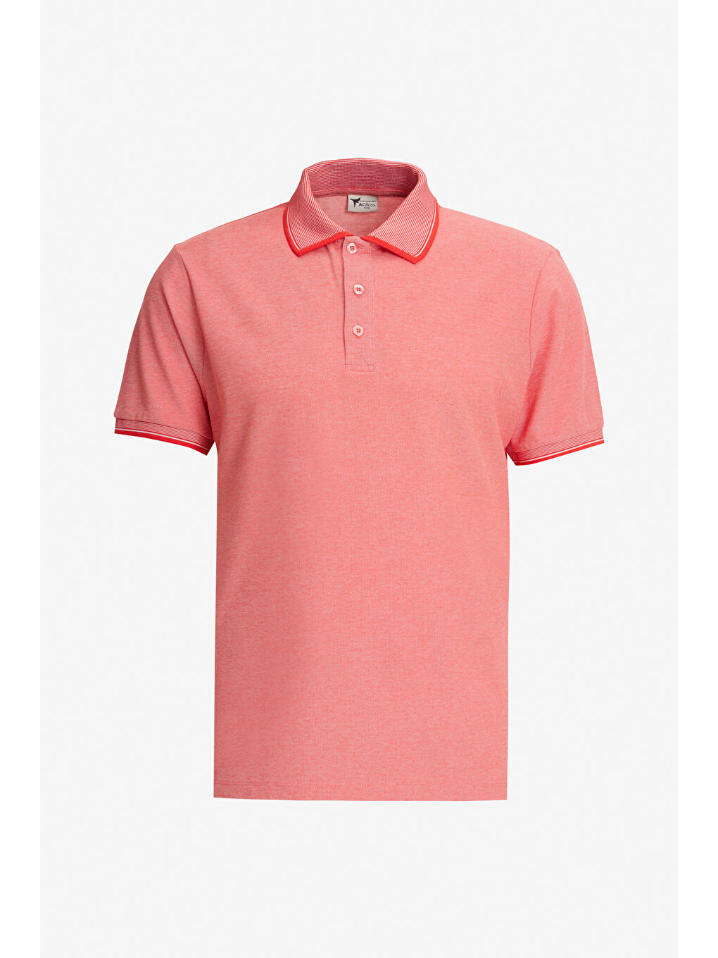 Kahverengi Erkek KIREMIT-NAR CICEGI-MOR Slim Fit Dar Kesim 3 'lü Kıvrılmaz Polo Yaka Tişört-6