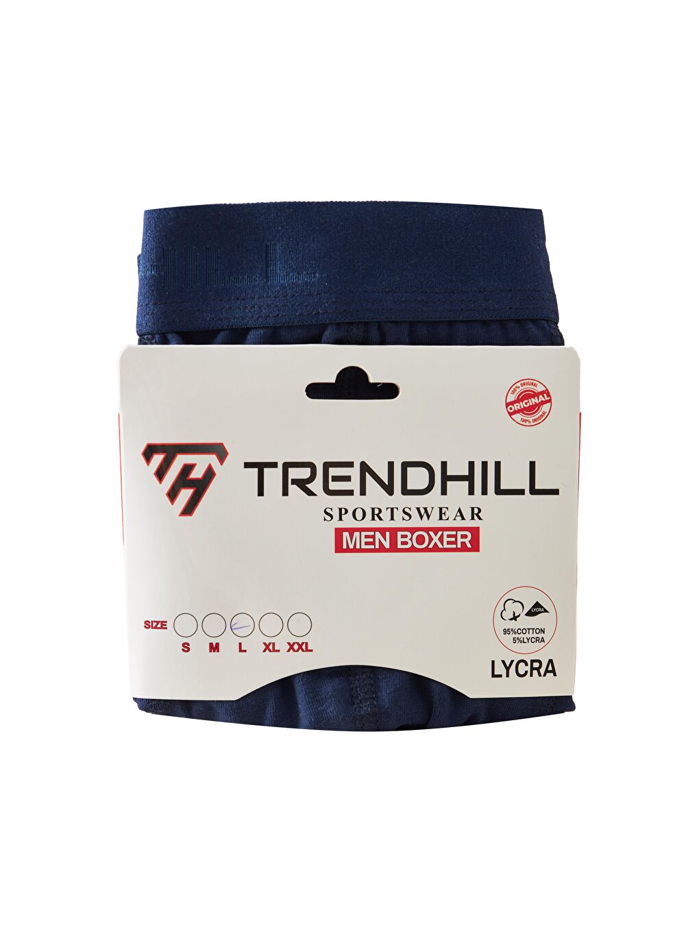 Erkek Pamuklu Elastanlı Esnek Kumaş Boxer Lacivert 7811-L-2