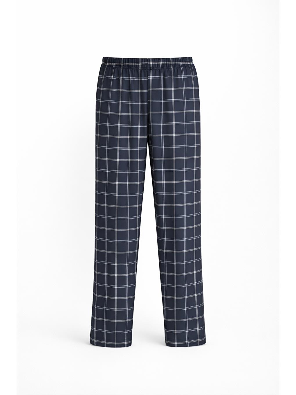 Gri Erkek %100 Doğal Organik Pamuk Ekose / Kareli Cepli Kaliteli Pijama Altı