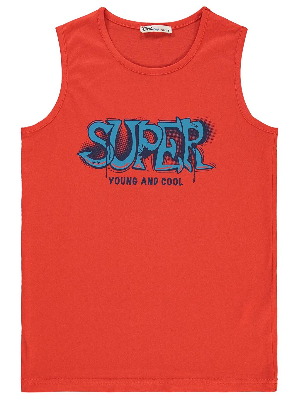 Kırmızı Boys Erkek Çocuk Tişört 10-13 Yaş Nar