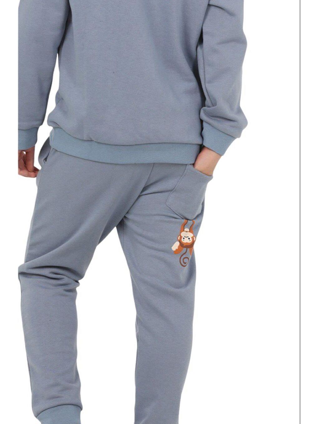 Mavi Lets Monkey Blue Erkek Çocuk Alt-Üst Takım LP-23WIN-032-8