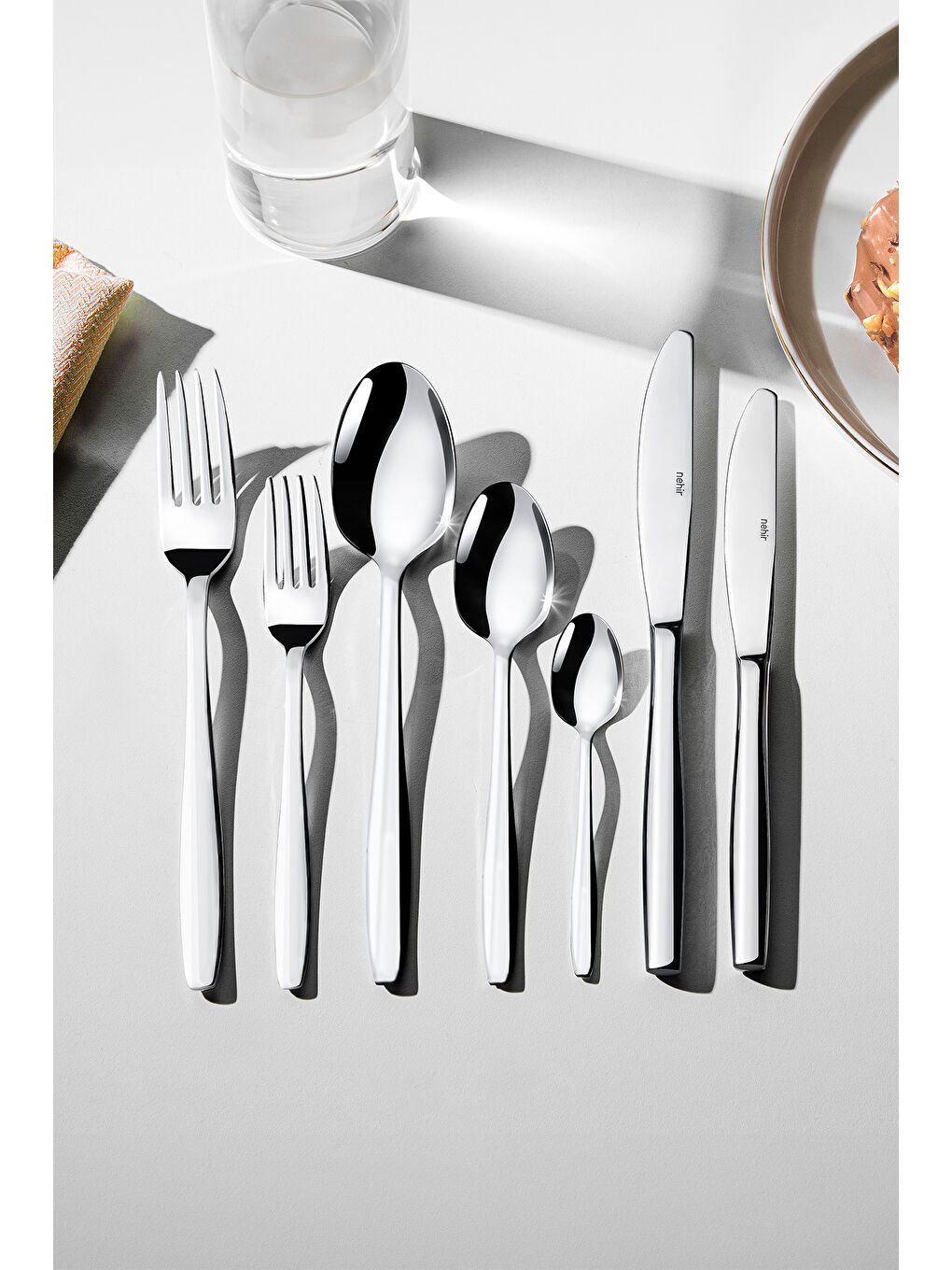 Gri Sahra Sade 12 Kişilik 89 Parça  Kutulu Çatal Kaşık Bıçak Takımı