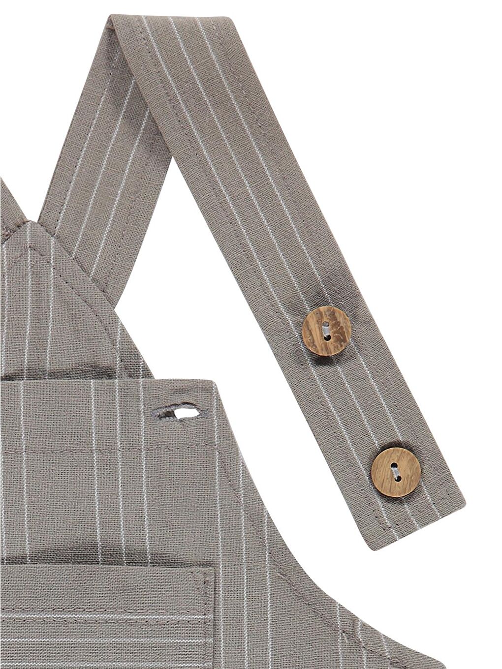 Baby Çizgili 6-18 Ay Salopet - Kahverengi 18-24 Ay-1