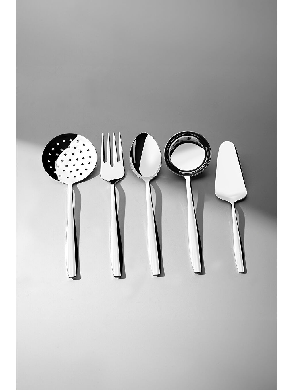 Gri Sahra Sade 12 Kişilik 89 Parça  Kutulu Çatal Kaşık Bıçak Takımı-1