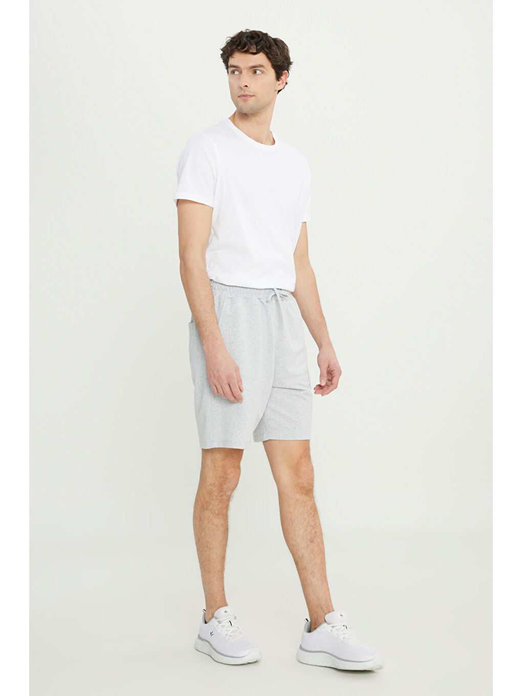 Antrasit Erkek ANTRASIT-GRI MELANJ 2'li Paket Pamuklu Nefes Alabilen 2 İplik Cepli Standart Fit Şort-6