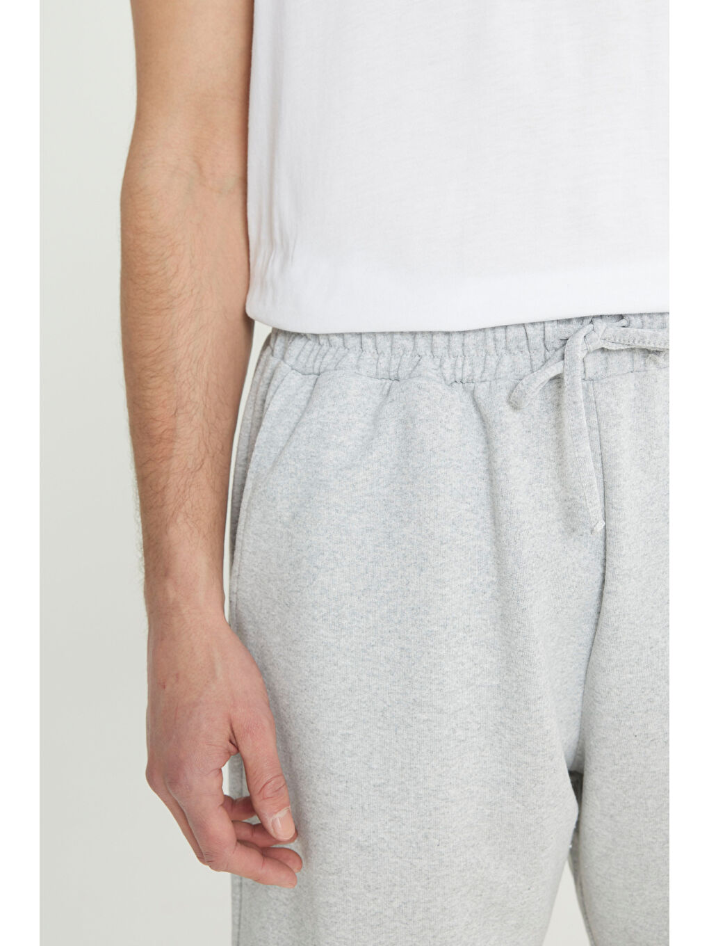 Antrasit Erkek ANTRASIT-GRI MELANJ 2'li Paket Pamuklu Nefes Alabilen 2 İplik Cepli Standart Fit Şort-8