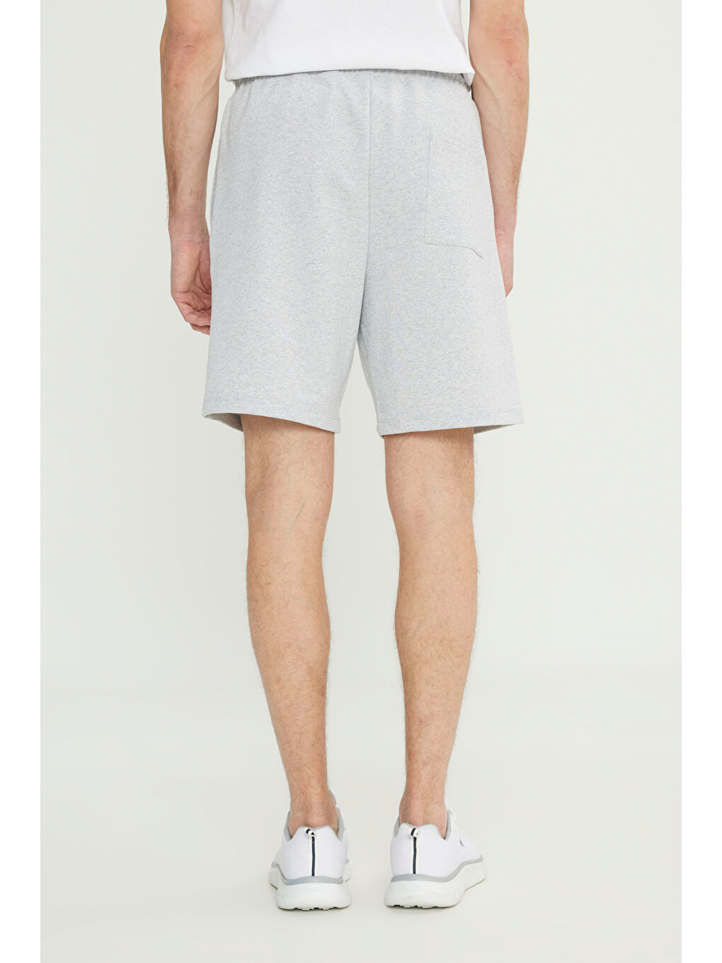 Antrasit Erkek ANTRASIT-GRI MELANJ 2'li Paket Pamuklu Nefes Alabilen 2 İplik Cepli Standart Fit Şort-10