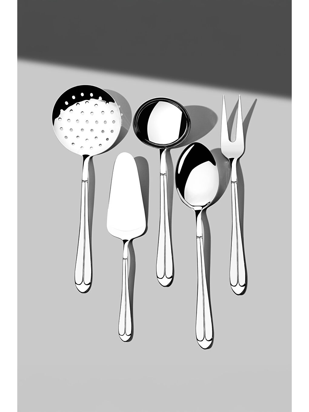 Gri Saray Sade 12 Kişilik 89 Parça Kutulu Çatal Kaşık Bıçak Takımı-3