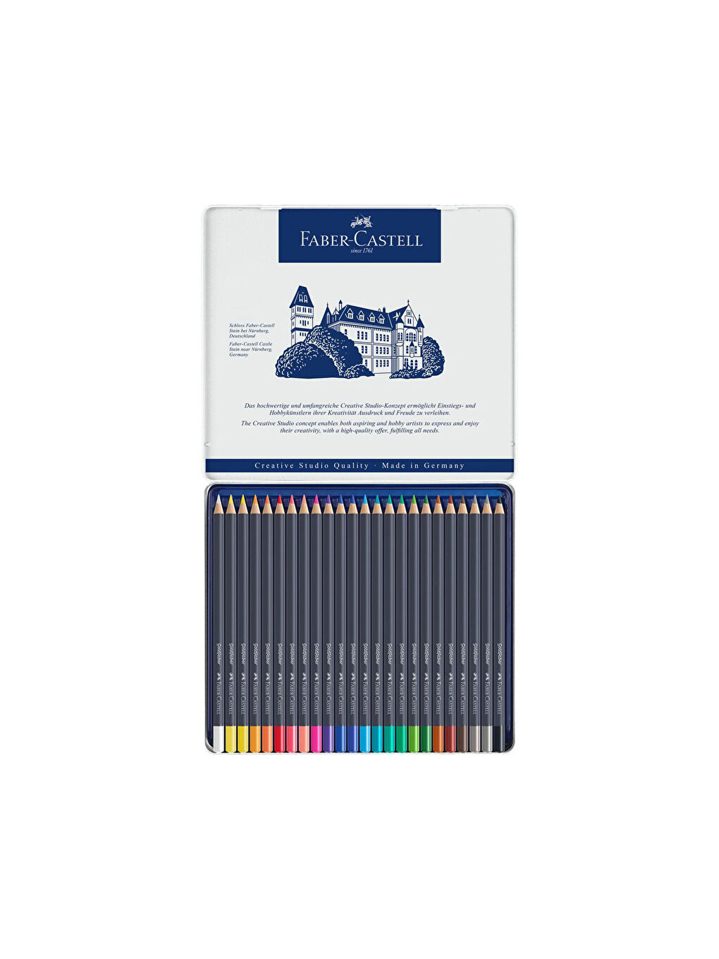 Goldfaber Boya Kalemi 24lü, Parlak ve Canlı Renkler, Metal Kutulu-2