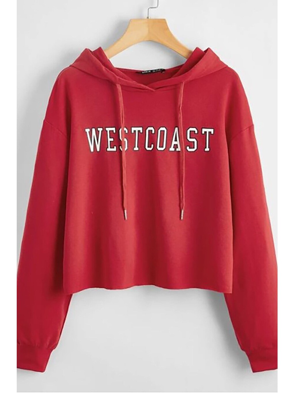 Kapüşonlu Kırmızı Sweatshirt Mg809