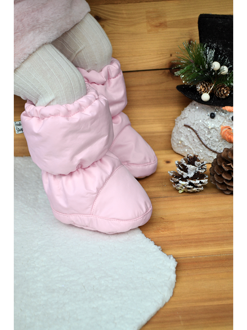 Pembe Kız Bebek Astronot Bot-f-871-2