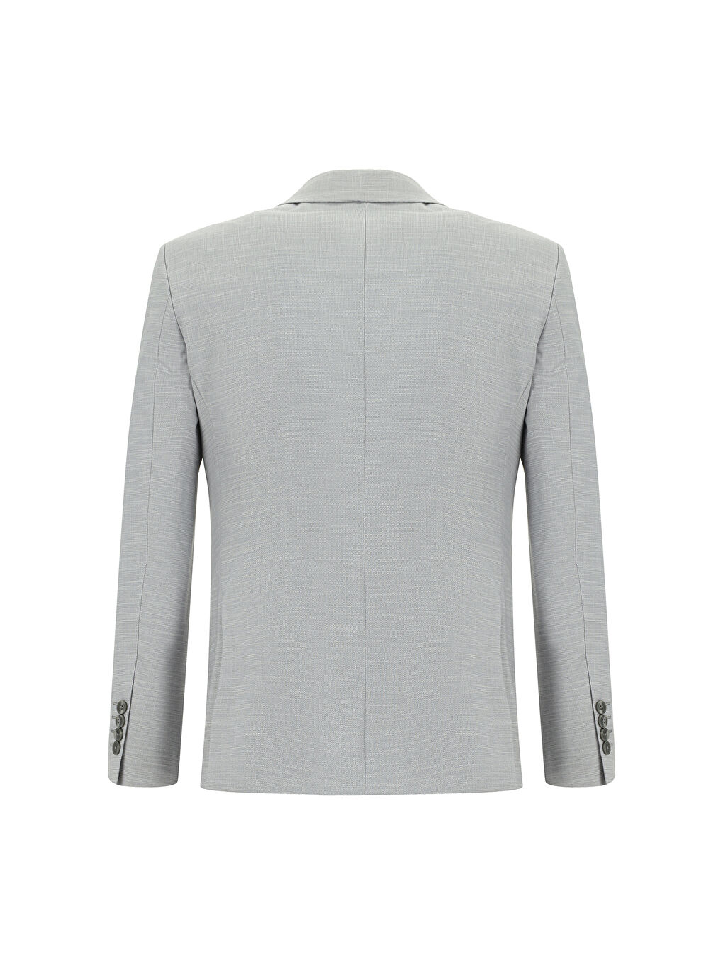 Gri Super Slim Fit Ekstra Dar Kesim Klasik Desenli Takım Elbise-2