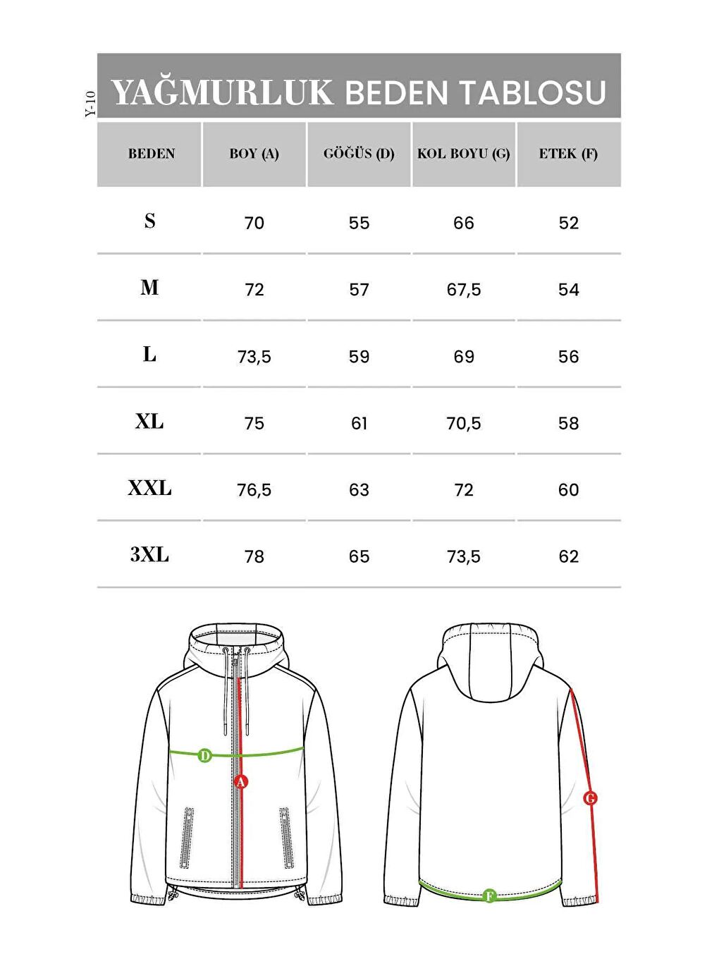 Mavi Erkek İçi Astarlı Rüzgara Dayanıklı Kapüşonlu Yağmurluk - Rüzgarlık Y-15-7