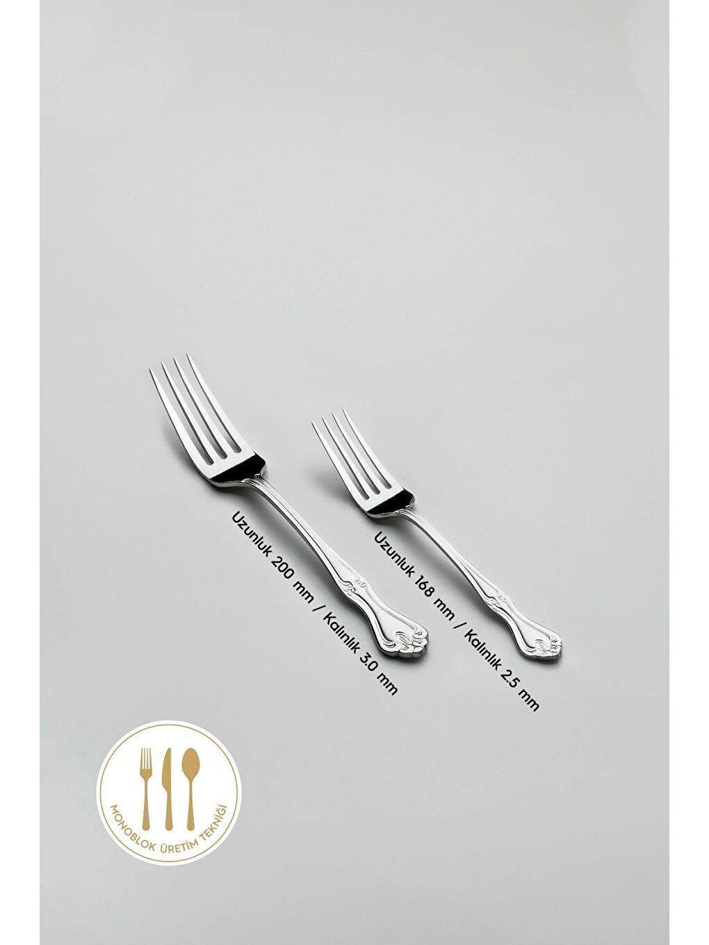 Gri Lalezar Sade 12 Kişilik 89 Parça Deri Kutulu Çatal Kaşık Bıçak Takımı-5