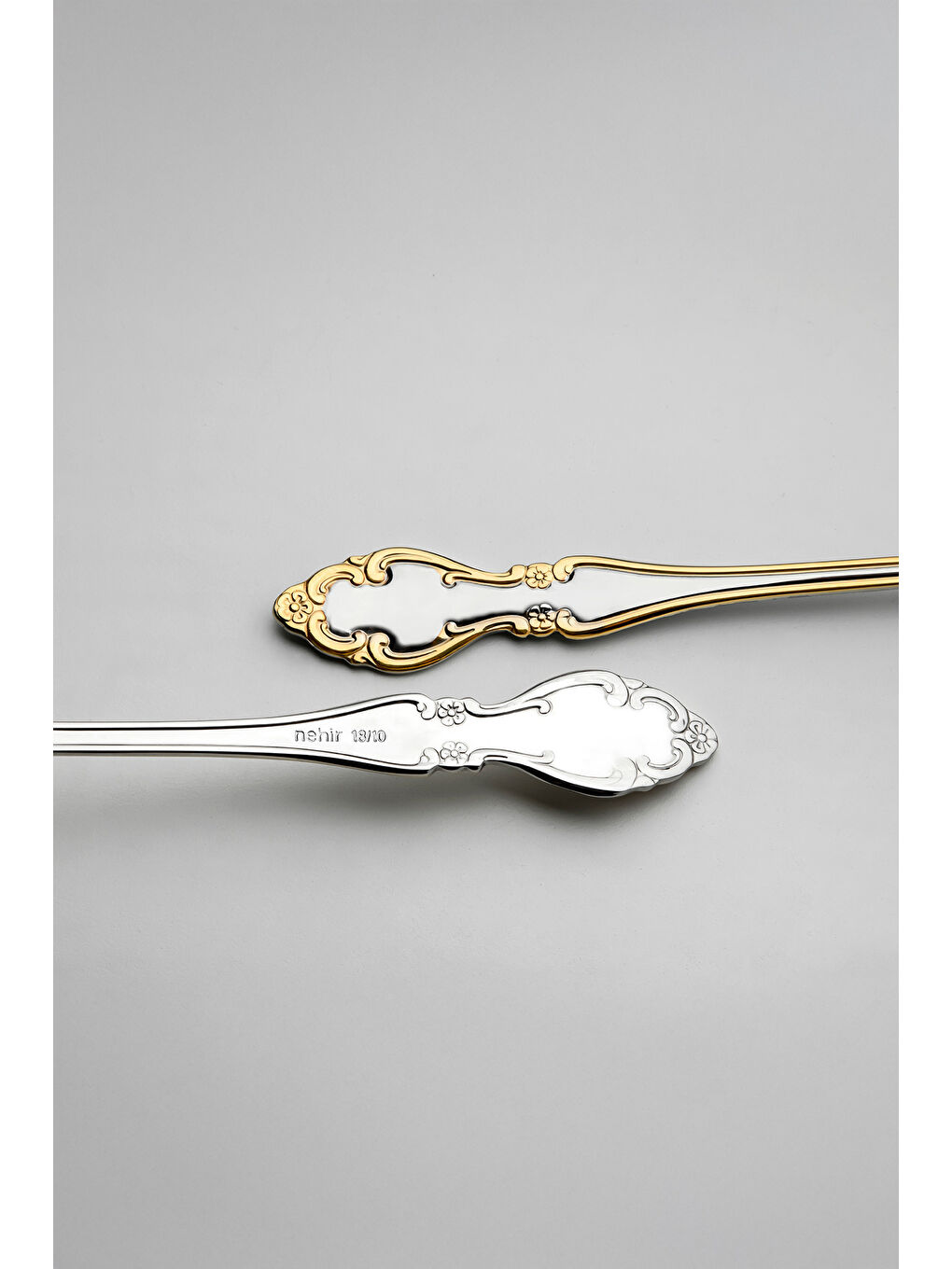 Sarı Adriana Altın Sade 12 Kişilik 89 Parça Kutulu Çatal Kaşık Bıçak Takımı-4