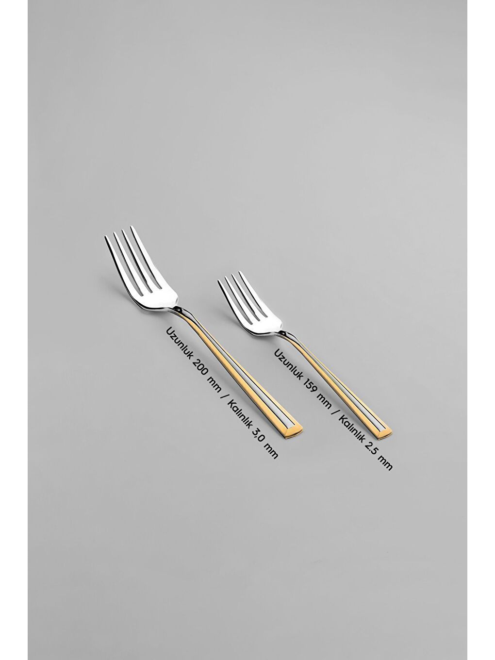 Sarı Milano Altın Saten 12 Kişilik 89 Parça Deri Kutulu Çatal Kaşık Bıçak Takımı-4