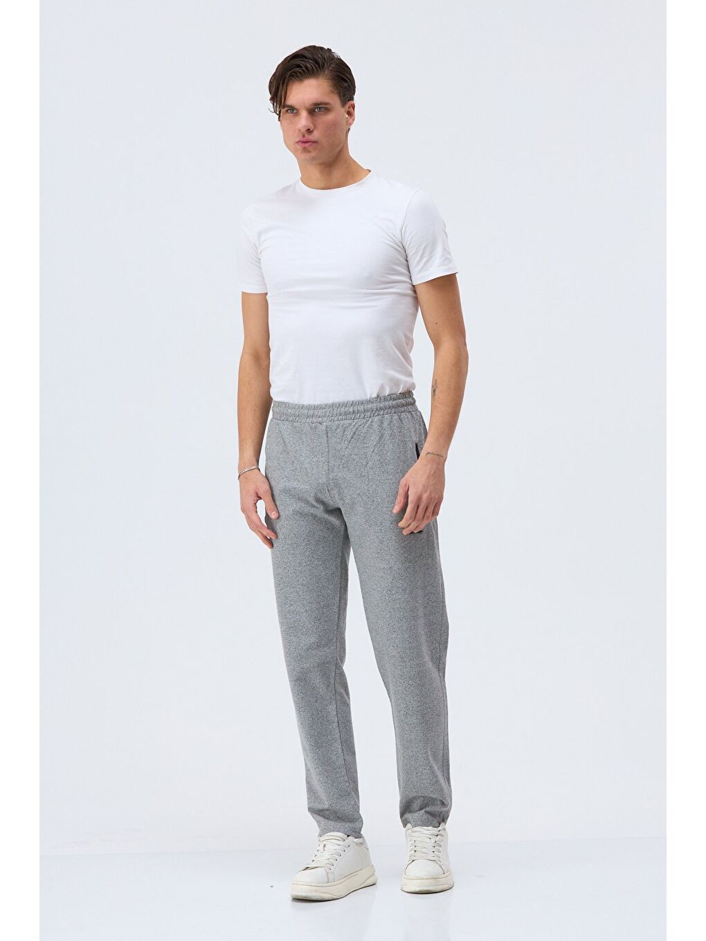 Molina Gri Erkek Basic Eşofman Altı-7