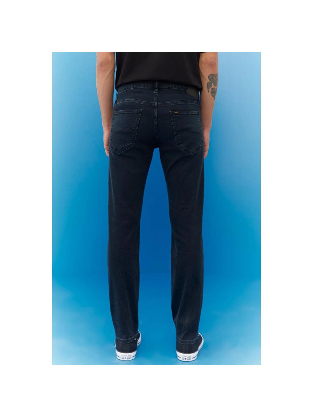 Lee Daren Zip Fly Regular Straight Erkek Siyah Jean - 3