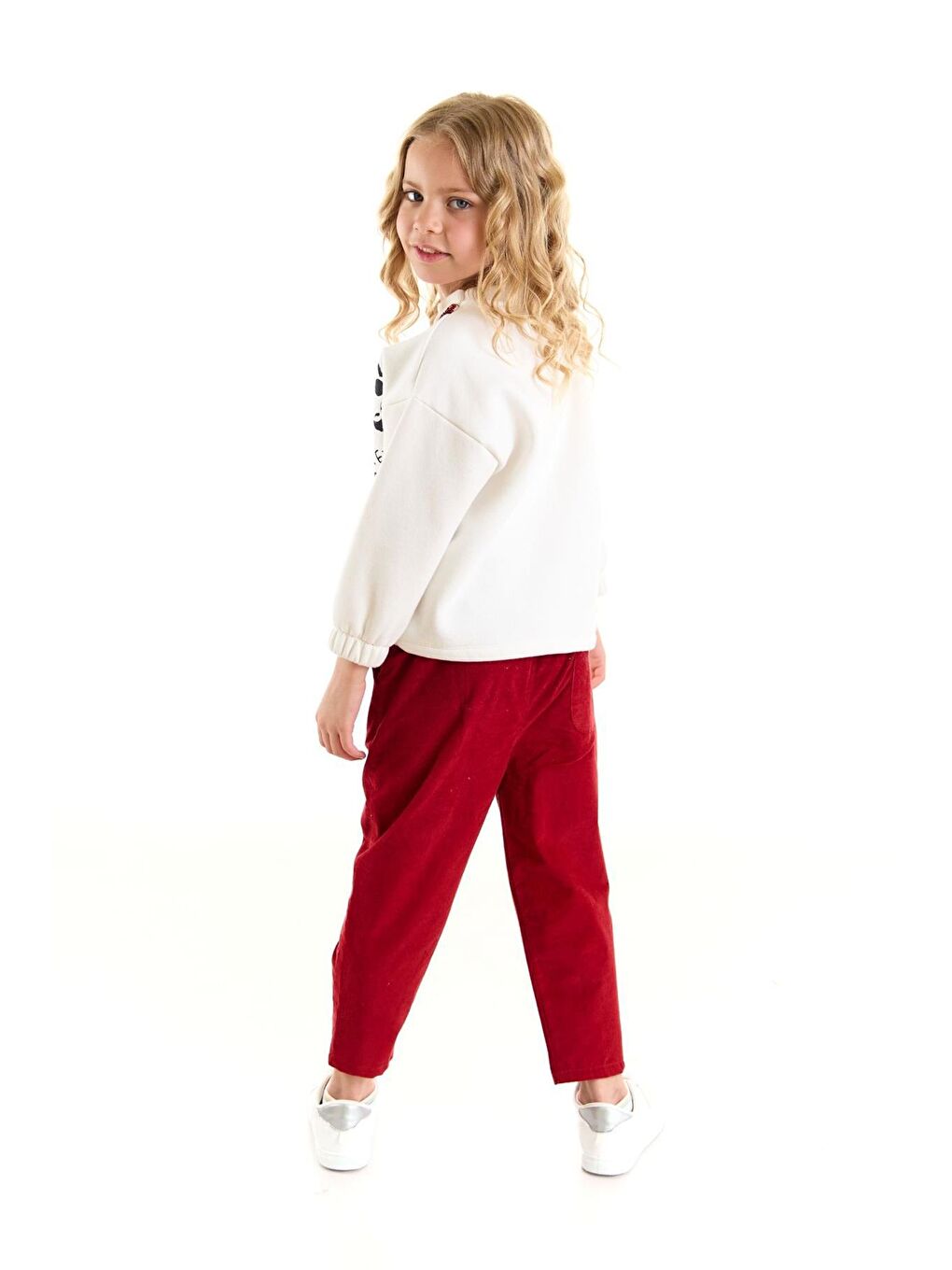 Ekru Minnie Mouse Lisanslı Kız Çocuk 2'li Takım 21221-2