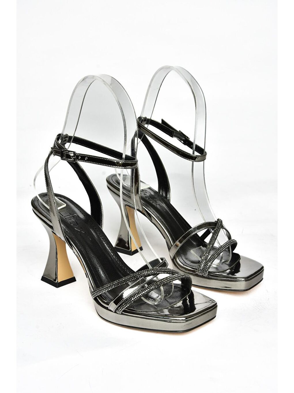 Antrasit S5693125 Platin Kadın Topuklu Ayakkabı-2