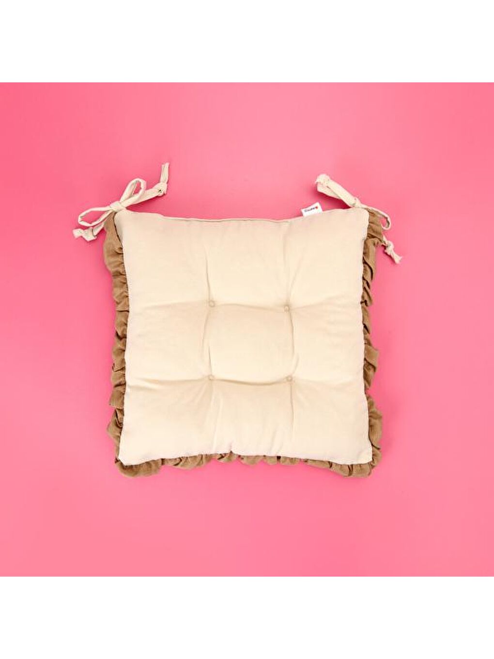 Evidea Soft Maia Sandalye Minderi - Bej - 40x40 cm