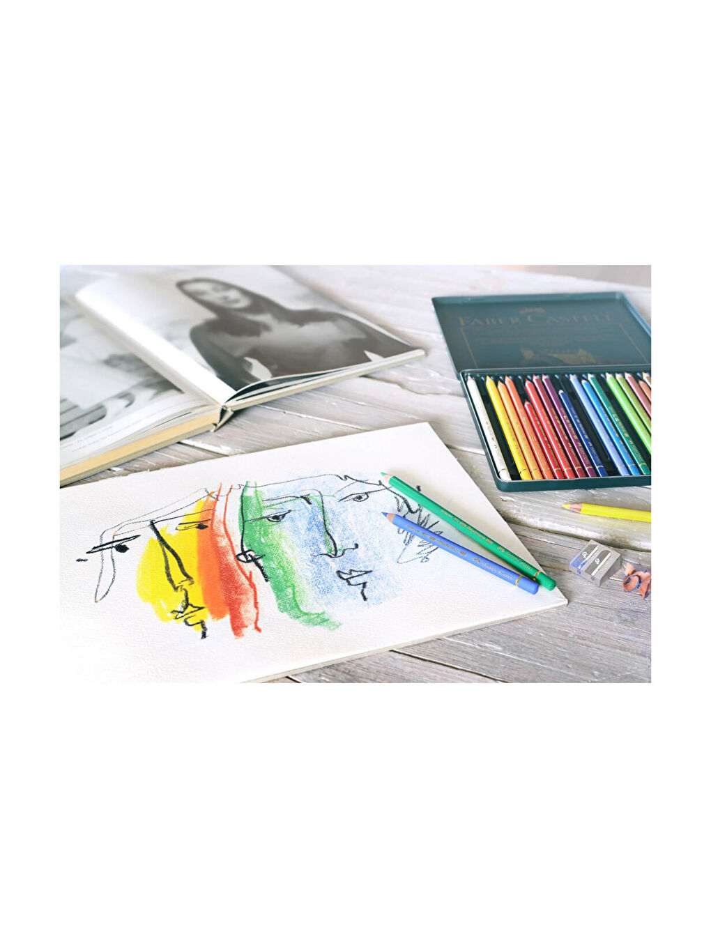 Polychromos 24 Renk Boya Kalemi, Örtücü ve Parlak Renkler, Yüksek Pigmentli, Metal Kutulu-4