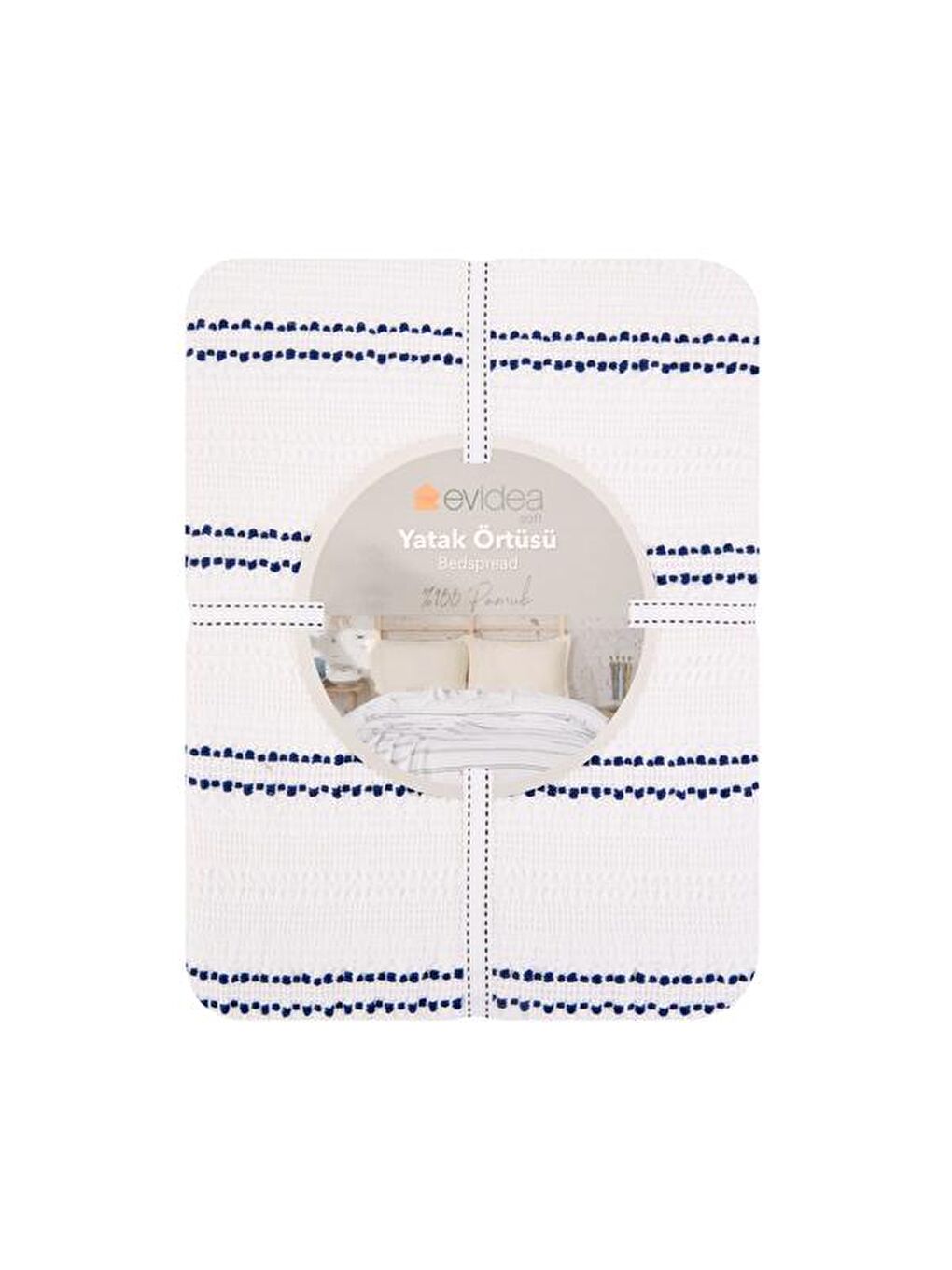 Soft Çift Kişilik Yatak Örtüsü - Gri - 225x250 cm-1