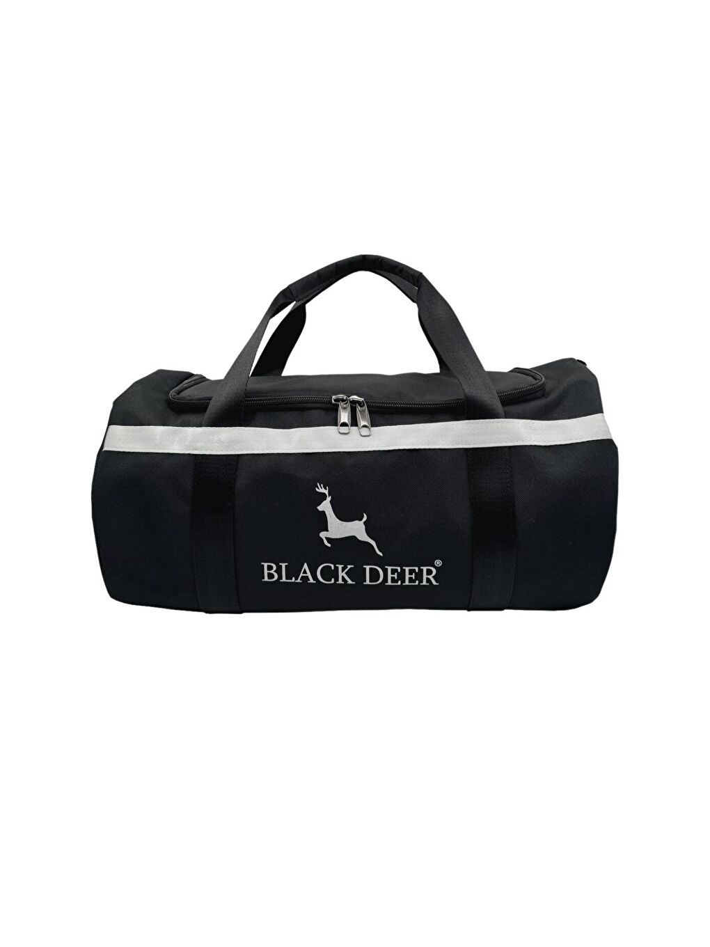 Black Deer Siyah Unisex Ayakkabı Bölmeli Spor Çantası,Omuz Askılı,Gym,Seyahat,Büyük Boy Spor Çantası Siyah