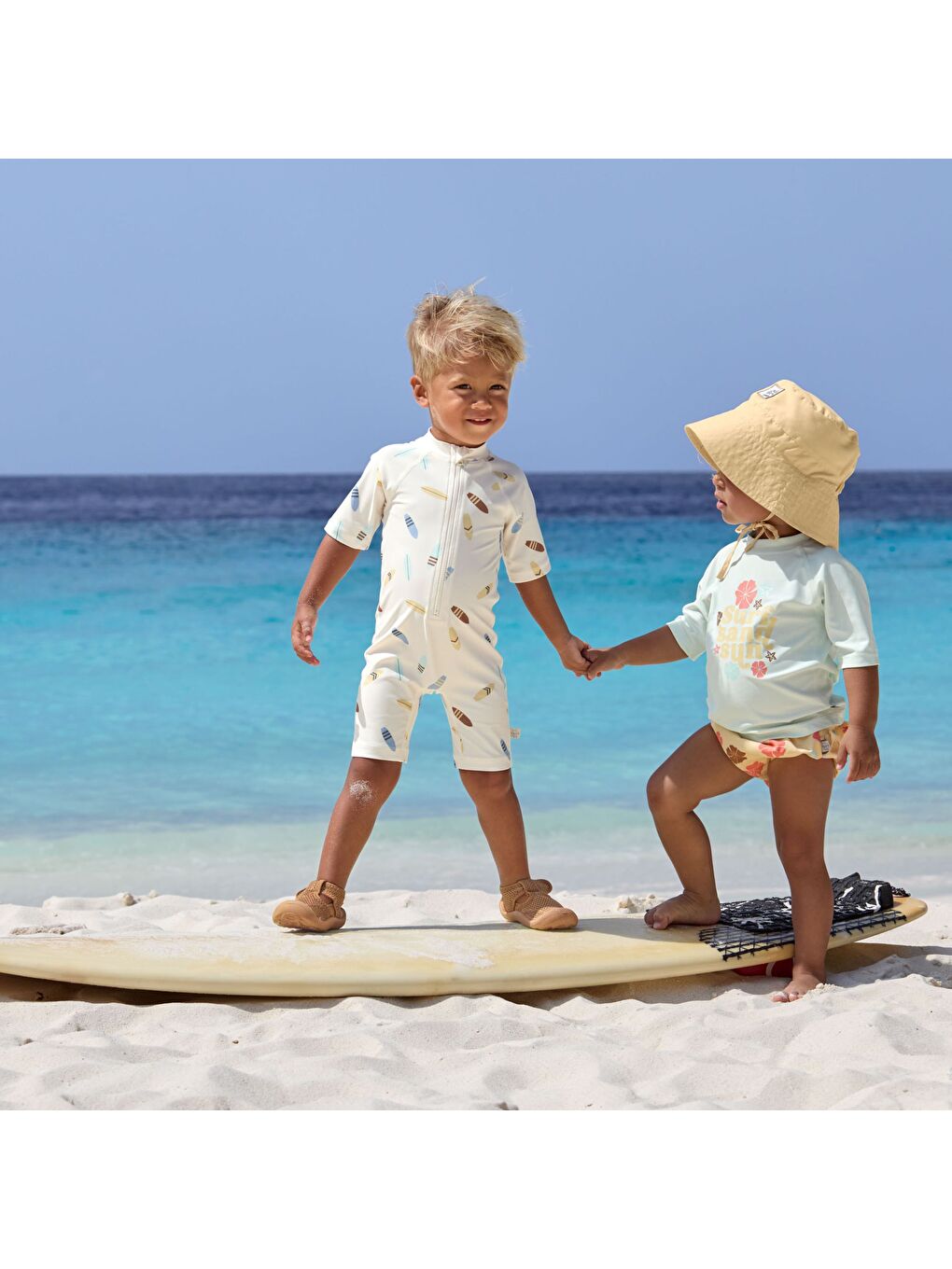 Lassig Beyaz Surfboards UV Korumalı Mayo Sea Salt - 6