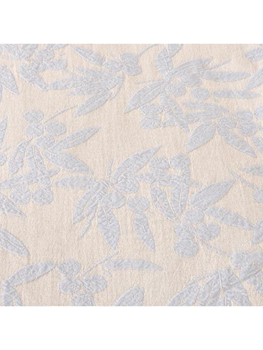 Soft Çiçek Desenli Çift Kişilik Yatak Örtüsü - Mavi - 225x250 cm-2